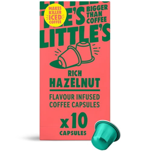 Little's Rich Hazelnut Nespresso Compatible Capsules, 10 pods per pack, British Import (Pack of 3)