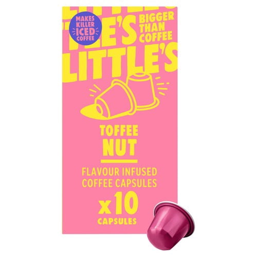 Little's Toffee Nut Nespresso Compatible Capsules, 10 pods per pack, British Import (Pack of 3)