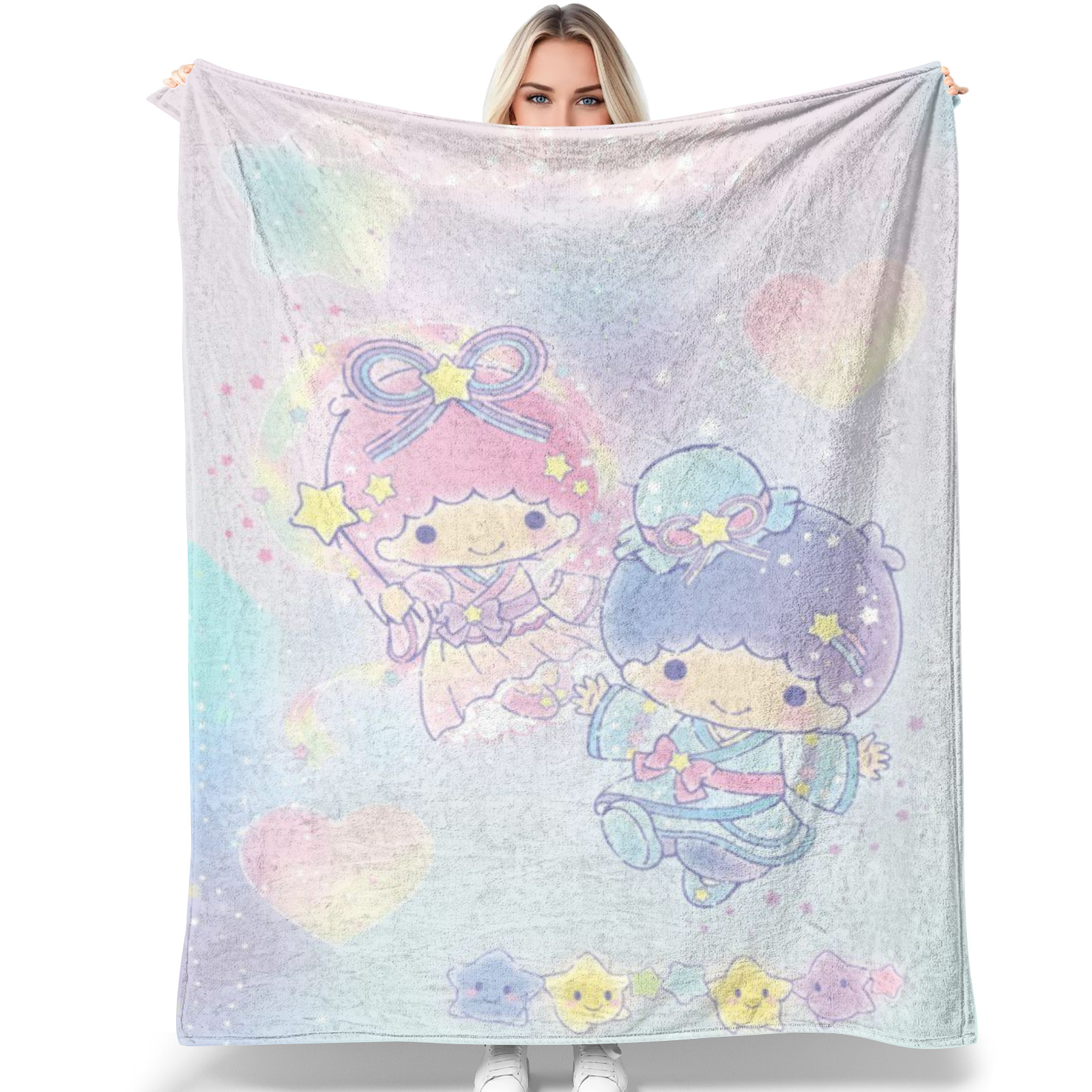 Little twin stars Throw Blanket,Weighted Blanket Super Soft Warm