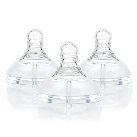 LittleForBig Silicone Soft Touch Adult Bottle Nipples Replacement Teat Compatible with LittleForBig Bottles - Lip Care Bottle Nipples for Adults 3-Pack