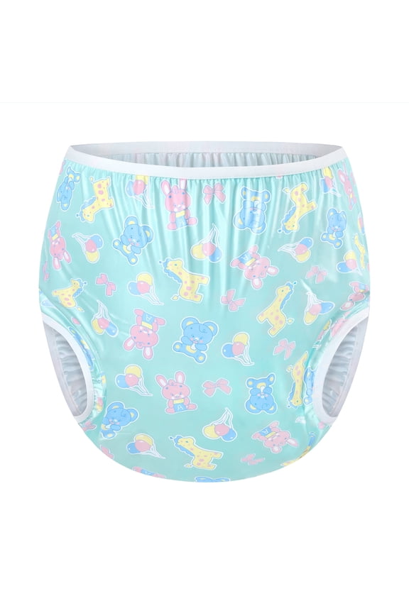 Washable Reusable Waterproof Adult Plastic Pants Pull Up Diaper Cover - Full Print Baby Parade XL