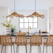 LittleGlovo Handmade Rattan Pendant Lampshade Chandelier Ceiling Light