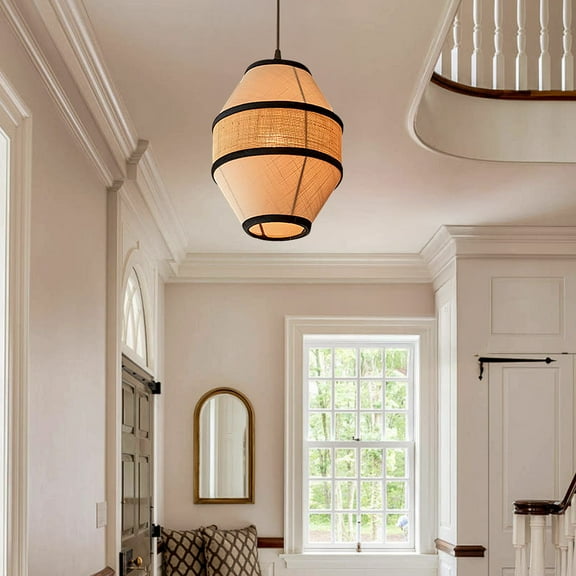 LittleGlovo Japanese Restaurant Graffiti Fabric Pendant Light Chandelier Exhibition Hall Design