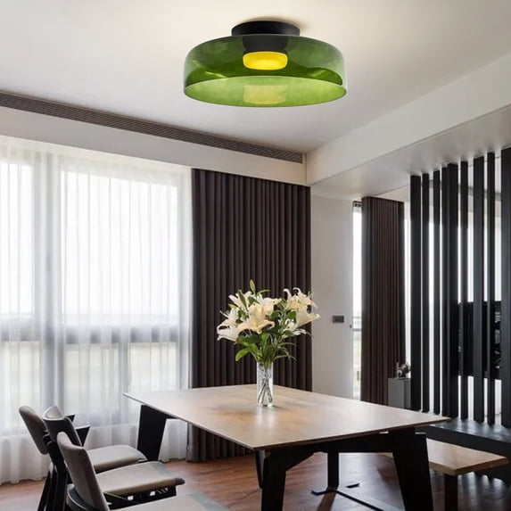 LittleGlovo Morandi Modern Simple Creative Glass Flush Mount Ceiling Light
