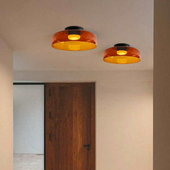 LittleGlovo Morandi Modern Simple Creative Glass Flush Mount Ceiling Light