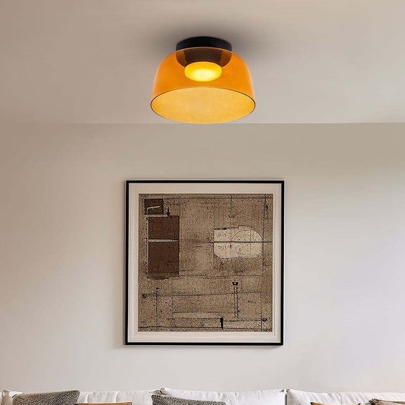 LittleGlovo Nordic Designer Creative Personality Medieval Glass Ceiling Lamp