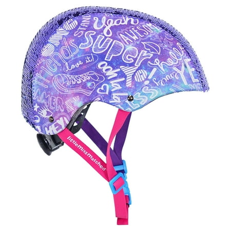 LittleMissMatched Magic Sequin Multi-Sport Teen Female Helmet , Purple