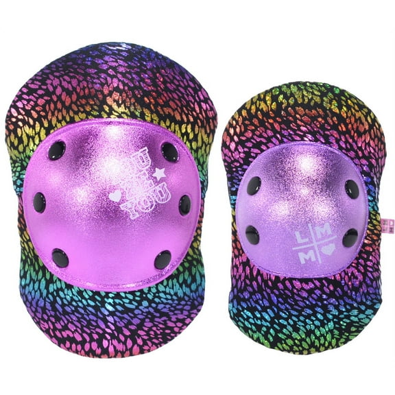 LittleMissMatched Rainbow Dragon Multi-Sport Youth Pad Set, Multi-color