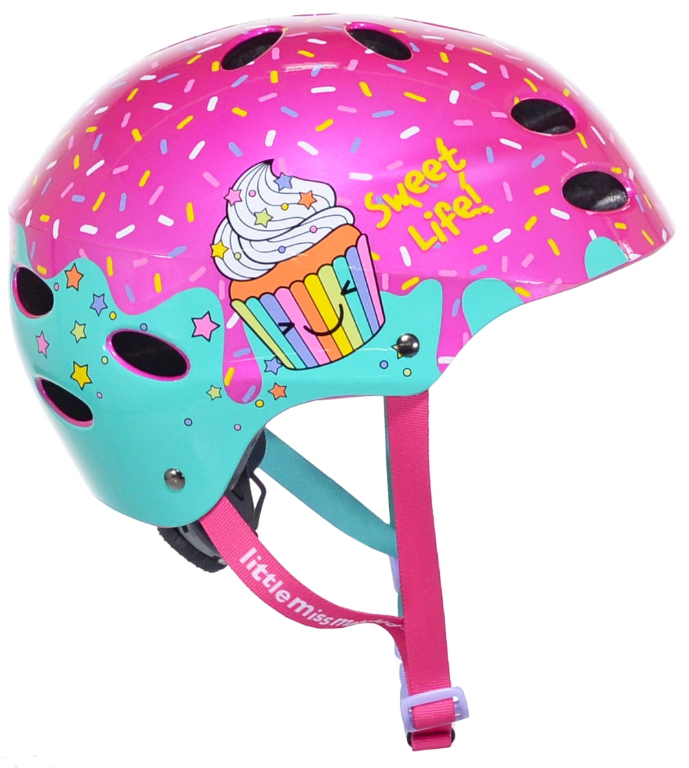 bike helmet girls Cool Girl Pink Cat Ear Electric Motorcycle Half Face and grows with your child from training wheels to two wheels LittleMissMatched Sweet Life Cupcake Multi-Sport
