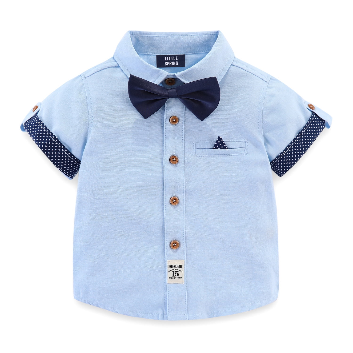 LittleSpring Girls Cold Shoulder Summer Dress - Patriotic Swing Dress For 4th Of July