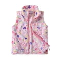 thumbnail image 1 of LittleSpring And Girls's Fleece Vest Warm Soft Lightweight Zipper Sleeveless Fall Coat Outerwear Jackets Whit Pockets kids 3T, 1 of 7