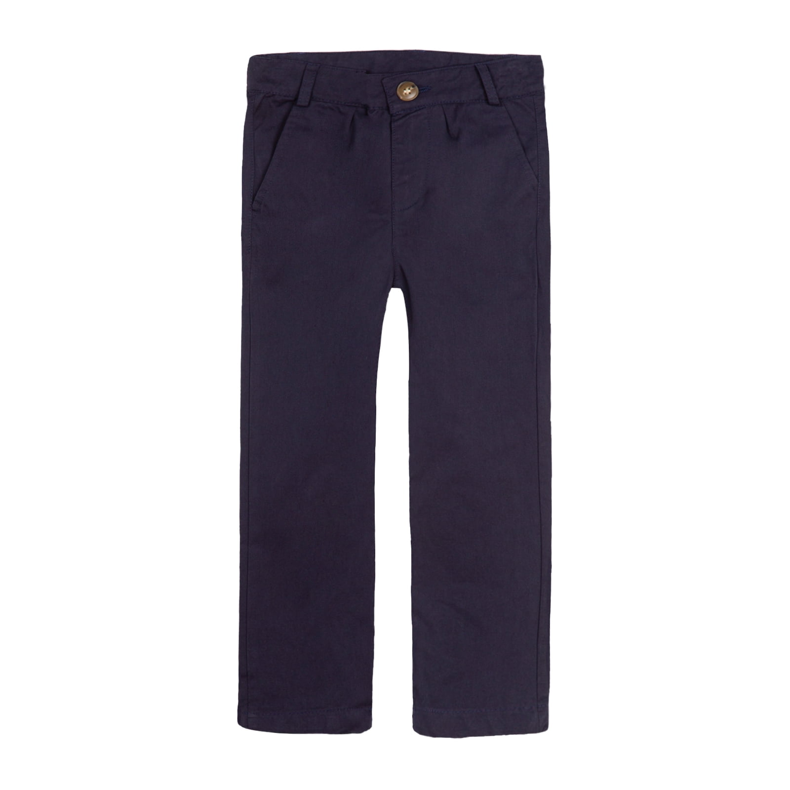 LittleSpring Big Boy Chino Pants for Boys School Uniforms Pants Flat