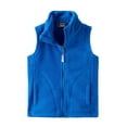 thumbnail image 1 of LittleSpring Big Boys Girls Fleece Vest Lightweight Sleeveless Jackets Zipper Blue Size 10-12, 1 of 6