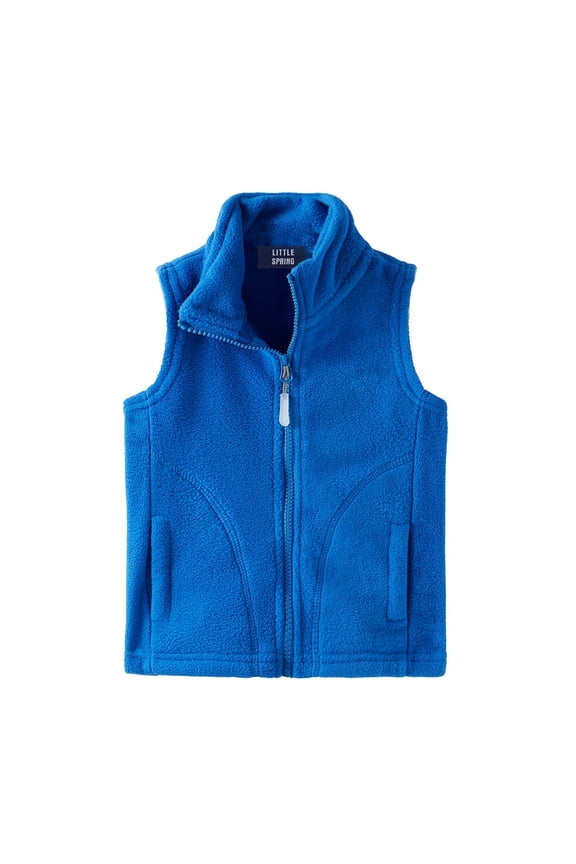 Boys Girls Fleece Vest for Kids Sleeveless Jackets Zip Up Outerwear 2-10 Years