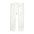 thumbnail image 1 of LittleSpring Boys White Pants Elastic Waist School Uniform Pants Size 12, 1 of 6