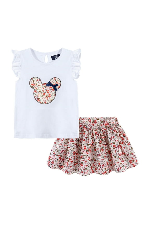 Infant Girls' Floral Cartoon Activewear Set, 1 Pack, 12-18 Months
