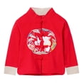 thumbnail image 1 of LittleSpring Kids Dress Coats for Little Girls Tang Jacket Chinese New Year Traditional Outerwear Clothing Red 5T, 1 of 6