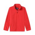 thumbnail image 1 of LittleSpring Kids Fleece Jackets Girls Winter Coat Size 5 Red Sweatshirt Toddler Boys 1/4 Zip Pullover Stand Collar Outerwear Warm Cozy, 1 of 7