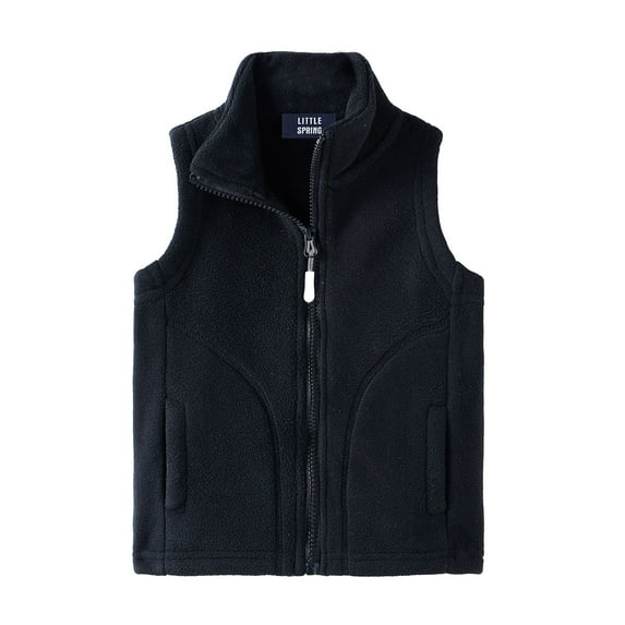 LittleSpring Boys Girls Fleece Vest for Kids Sleeveless Jackets Zip Up Outerwear 2-10 Years