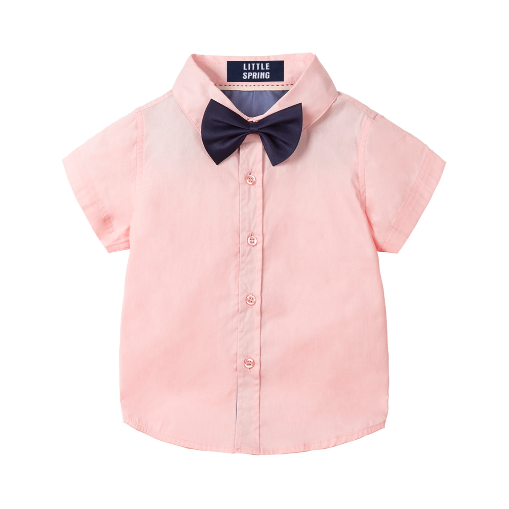 Spring Color Block Boys Button Down Shirt main image 0