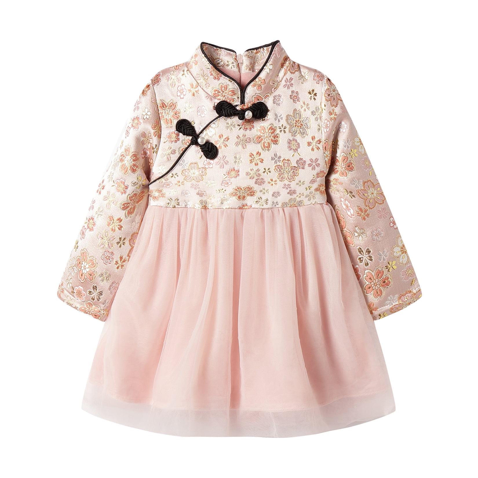 chinese new year dresses Autumn and Winter Traditional Dress Chinese Hanfu Dress for Girls(Pink,3T): Clothing, Shoes & Jewelry Red Dress for Girls Chinese New Year Hanfu Style New Year Tang Suit Toddler
