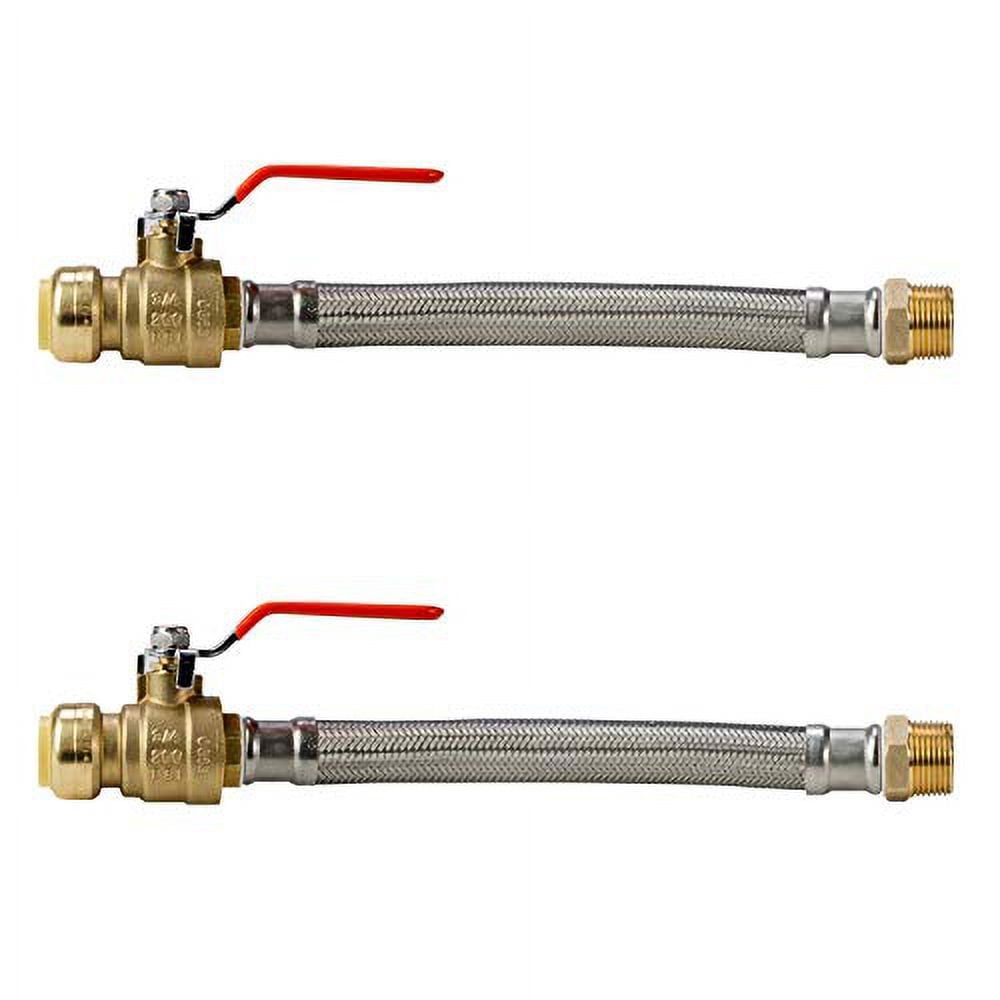 littlewell-ahpf12mnpt12x2-12-inch-braided-stainless-steel-hose