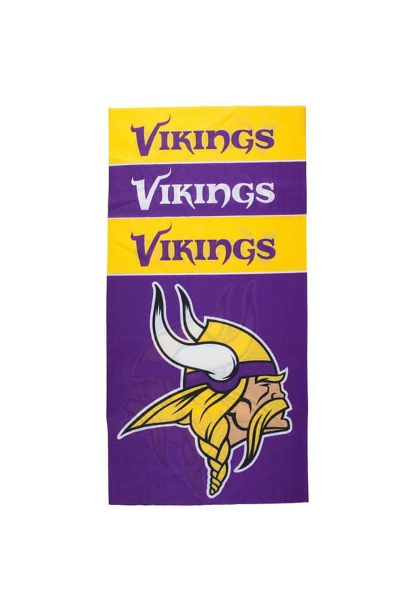 Littlearth NFL Minnesota Vikings Superdana - Face Mask - Neck Gaiter, One Size, Team Color