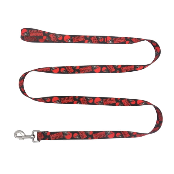 Littlearth Unisex-Adult NFL Cleveland Browns Pet Leash, Team Color, 1" x 60"