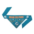thumbnail image 1 of Littlearth Unisex-Adult NFL Miami Dolphins Pet Bandana, Team Color, Small, 1 of 4