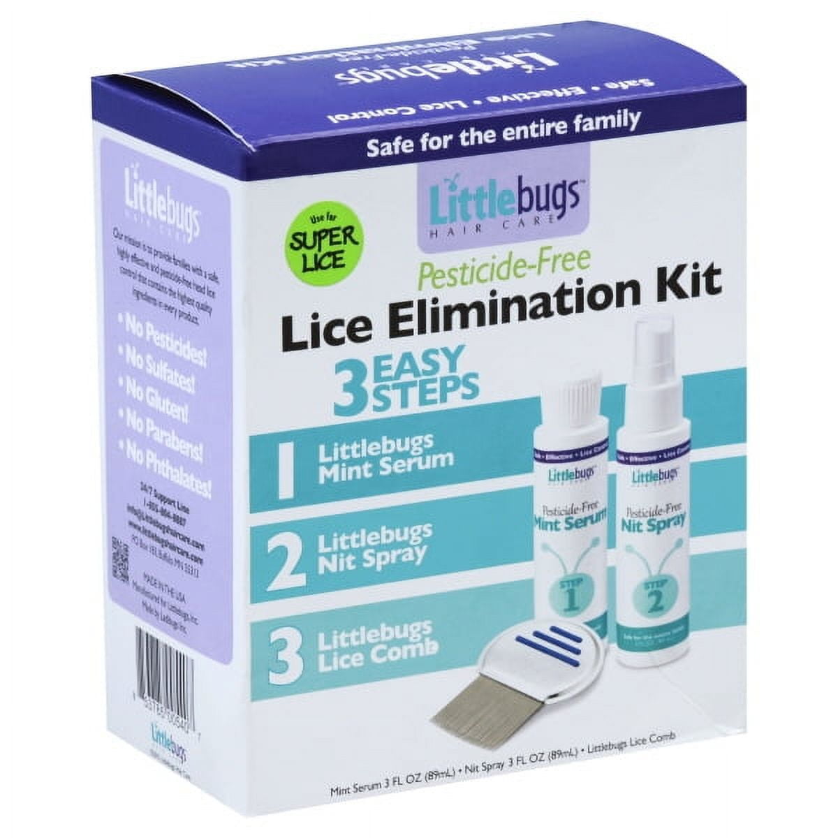 Littlebugs Lice Elimination Kit Liquid For Hair Care, 1 Ea