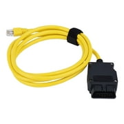 Littleduckling Ethernet to OBD Interface Cable for BMW ENET Interface Cable E-SYS ICOM Coding F-Series 6.5ft Ethernet to OBD Interface Car Connector Cable Car Diagnostic Tools