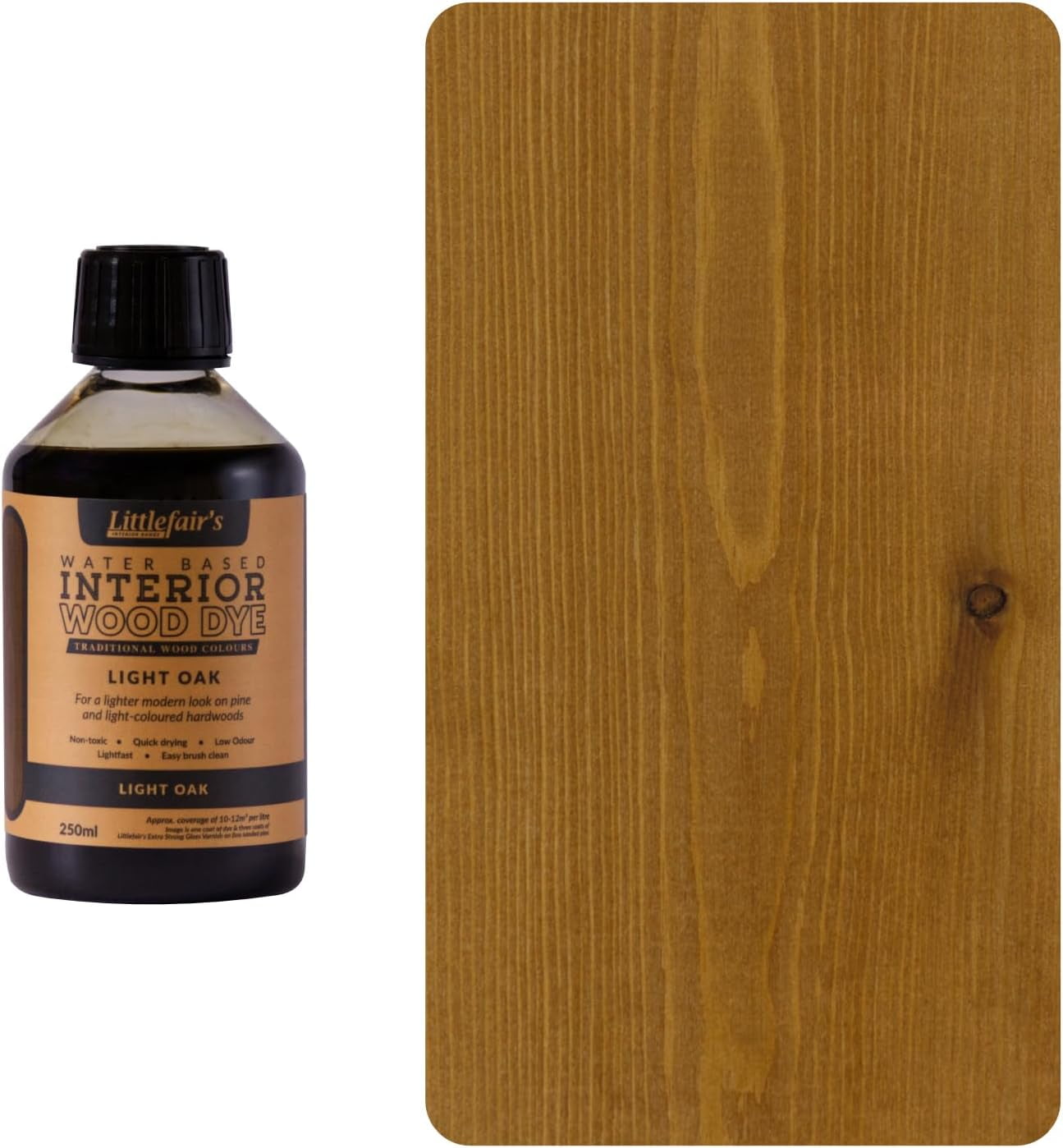 Littlefair's Wood Stain Water Based 8.5oz/250ml Indoor Furniture