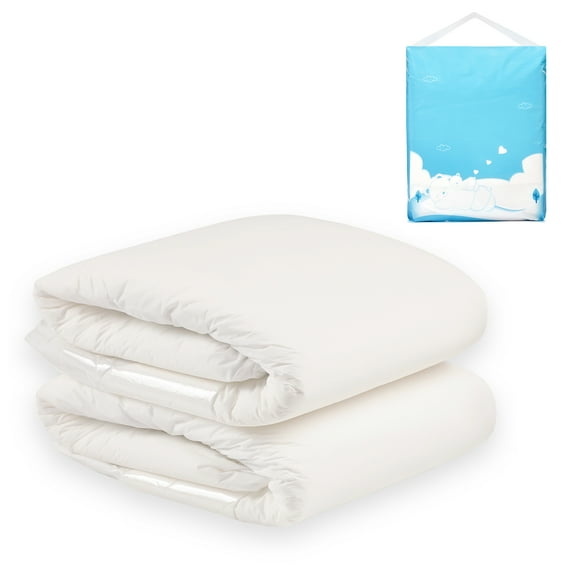 Littleforbig ABDry White Adult Diaper 2 Pieces Sample Pack (Large 36"-46")