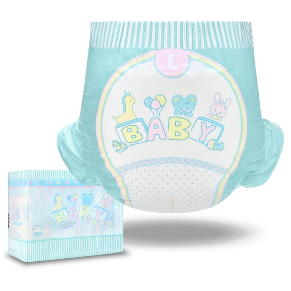 Littleforbig Adjustable Velcro Closure Adult Diaper  Cloth Back Parade Diaper 10 Pieces (Medium 28"-38")