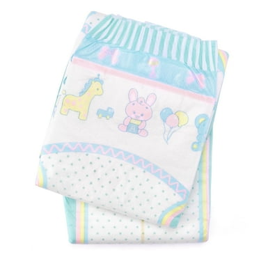 Littleforbig Adjustable Velcro Closure Adult Printed Cloth Back Diaper 2 Pieces - Baby Parade(Medium 28"-38")