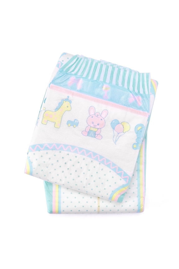 Adjustable Velcro Closure Adult Printed Cloth Back Diaper 2 Pieces - Baby Parade(X-Large 48"-56")