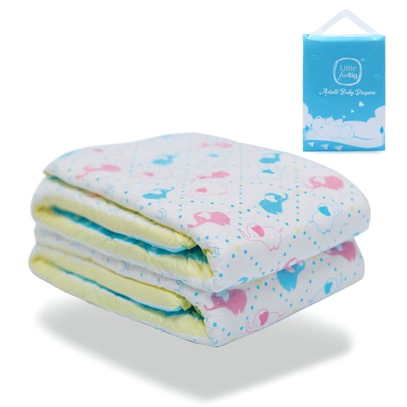 Littleforbig Adult Diaper 2 Pieces - Little Trunks Diapers (M)