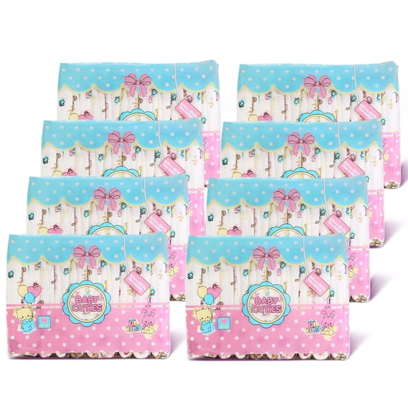 Littleforbig Adult Printed Diaper 80 Pieces (8 Packs) - Baby Cuties (Medium 28"-38")