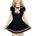 thumbnail image 1 of Littleforbig Cotton Romper Onesie Pajamas Bodysuit - Cosplay Magical Onesie Skirt Set Full Black XL, 1 of 7