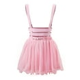 thumbnail image 1 of Littleforbig Mesh Overall Skirt Romper  Heartbreaker Jumper Skirt Small Pink, 1 of 7