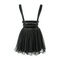 thumbnail image 1 of Littleforbig Mesh Overall Skirt Romper - Heartbreaker Jumper Skirt X-Small Black, 1 of 7