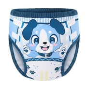 Littleforbig Soft Silky Underwear Comfortable Washable Reusable Adult Training Pants - Little Blue M