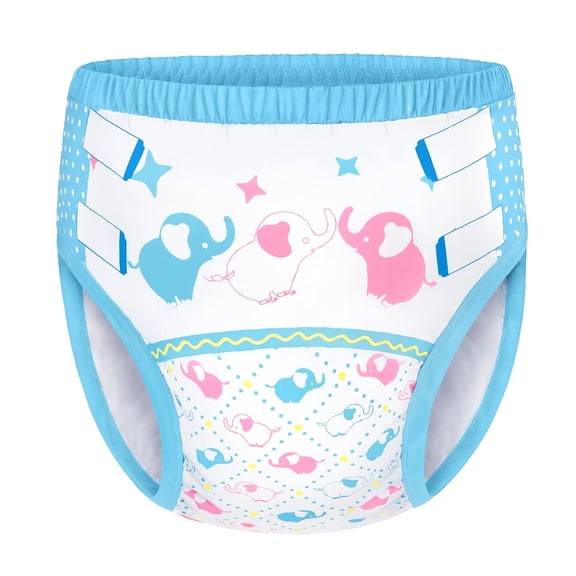 Littleforbig Soft Silky Underwear Comfortable Washable Reusable Adult Training Pants - Little Trunks S