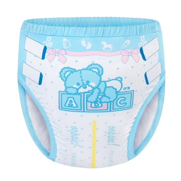 Littleforbig Soft Silky Underwear Comfortable Washable Reusable Adult Training Pants - Potty Pants M