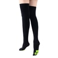 thumbnail image 1 of Littleforbig Thigh High Cosplay 3D Night-Glow Paw Pad Silicone Kitten Over The Knee Silk Stockings - Green Black, 1 of 5