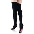 thumbnail image 1 of Littleforbig Thigh High Cosplay 3D Night-Glow Paw Pad Silicone Kitten Over The Knee Silk Stockings - Pink/Black, 1 of 5