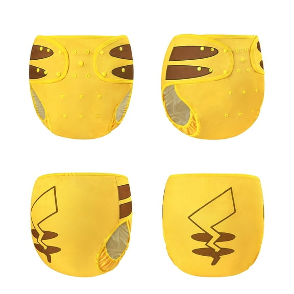 Littleforbig Washable Adjustable Adult Pocket Nappy Cover Reusable Waterproof Cloth I Choose You Adult Diaper Wrap Cover One Size