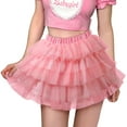 thumbnail image 1 of Littleforbig Women's Mesh Tulle Puffy Petticoat Tutu Ballet Bubble Short Ballerina Skirt M, 1 of 5