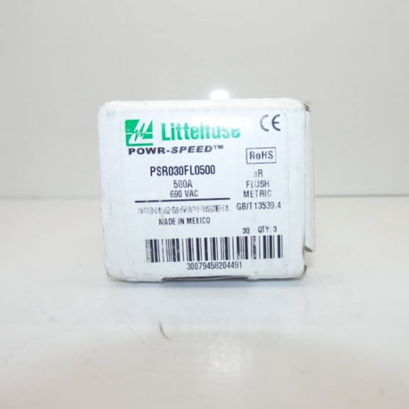 Littlefuse PSR Series High-Speed Square Body Powr-Speed Fuse PSR030FL0500