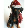 thumbnail image 1 of Littlegifts Doberman Snowflake Scarf Dog Holiday Christmas Ornament, 1 of 3